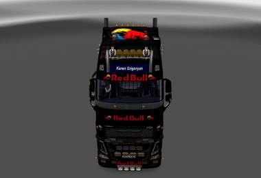Volvo fh16 2012 Volvo fh16 2013 Red Bull Metallic Skins
