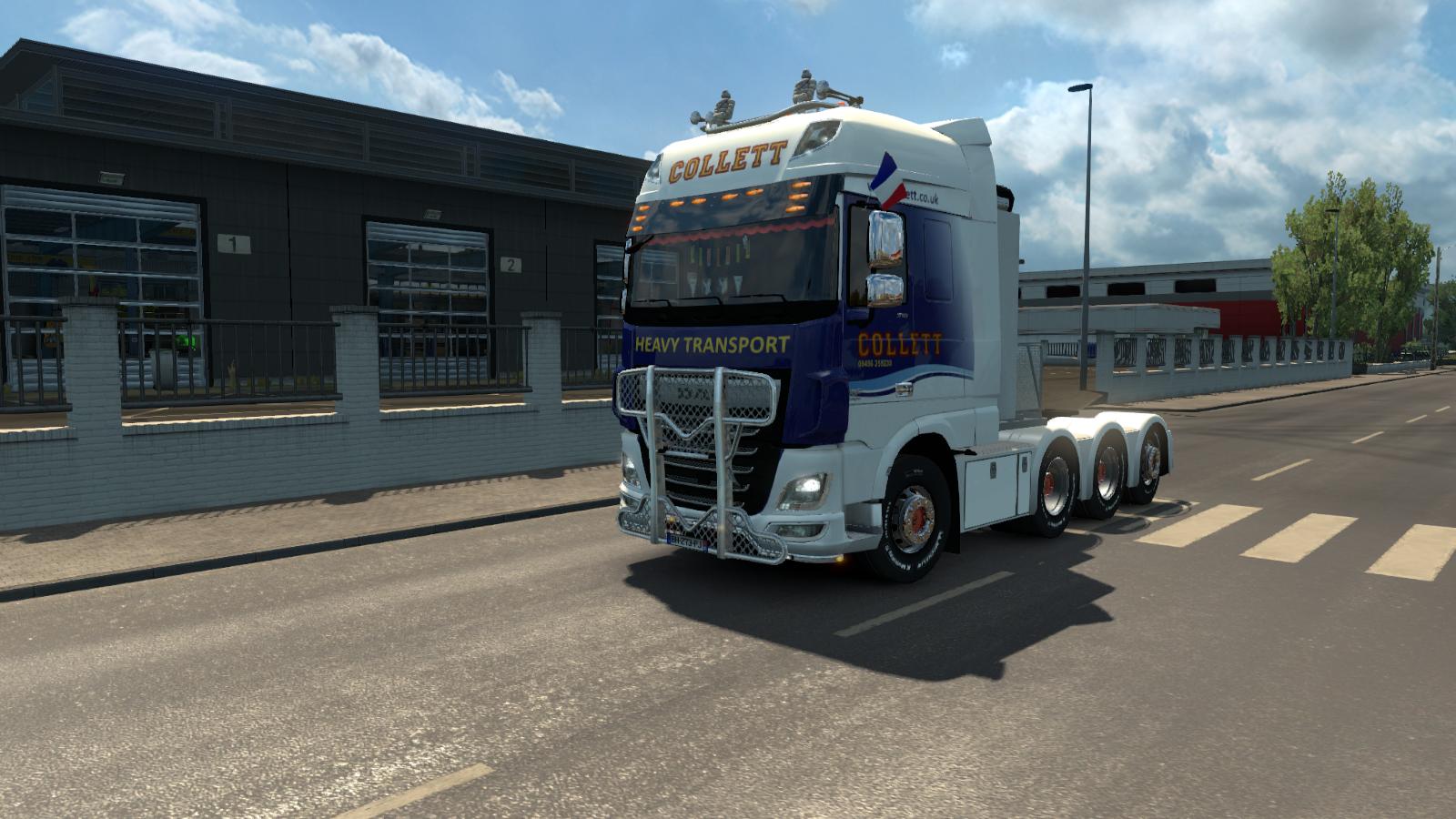 Heavy Haulage chassis addon for DAF E6 SCS (1.27)