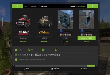 Bulldozer T-100 with a blade v1.0