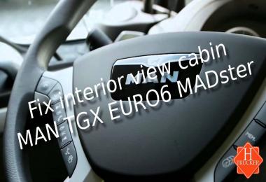 Fix interior view cabin MAN TGX Euro6 MADster