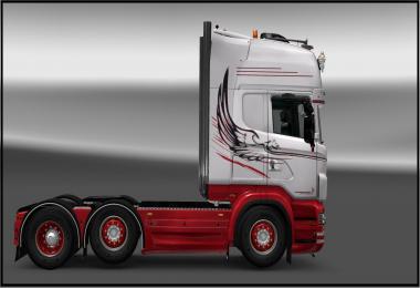 Griffin White Skin for RJL’s Scania R / S v2.2