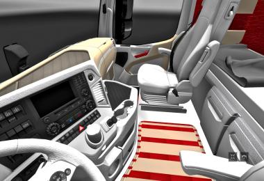 Mercedes Actros MP4 2014 White / Biege / Red Interior