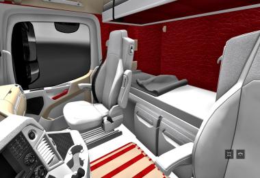 Mercedes Actros MP4 2014 White / Biege / Red Interior