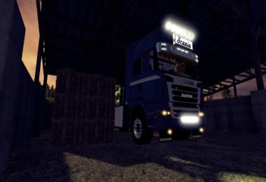 Scania R730 with tarpaulin in crown Skin v1.1