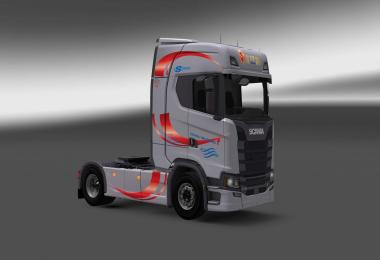 Scania S730 Dania Trucking skin 1.27
