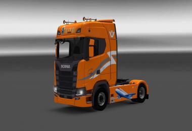 Scania S730 Skyteam skin 1.27