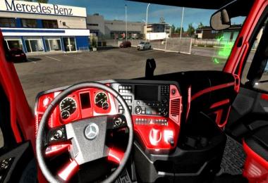 The interior of the Redline for Mercedes Actros MP4