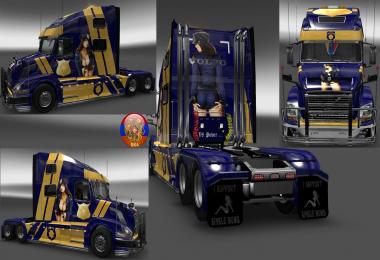 Volvo VNL780 & Trailer Doubledeck Police Style Combo Skin Packs