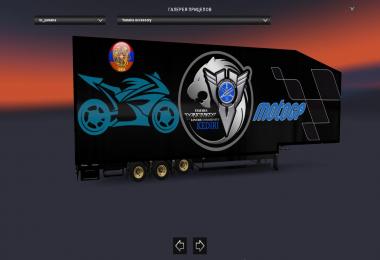 Volvo VNL780 & Trailer Doubledeck Yamaha Sport Combo Skin Packs