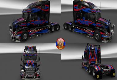 Volvo VNL780 & Trailer Krone4axe Yamaha Style Combo Skin Packs v2