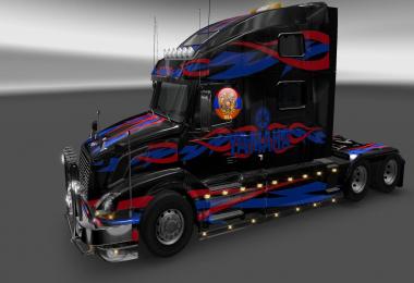 Volvo VNL780 & Trailer Krone4axe Yamaha Style Combo Skin Packs v2