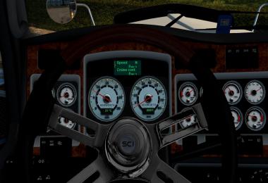 White Dashboard For Kenworth W900