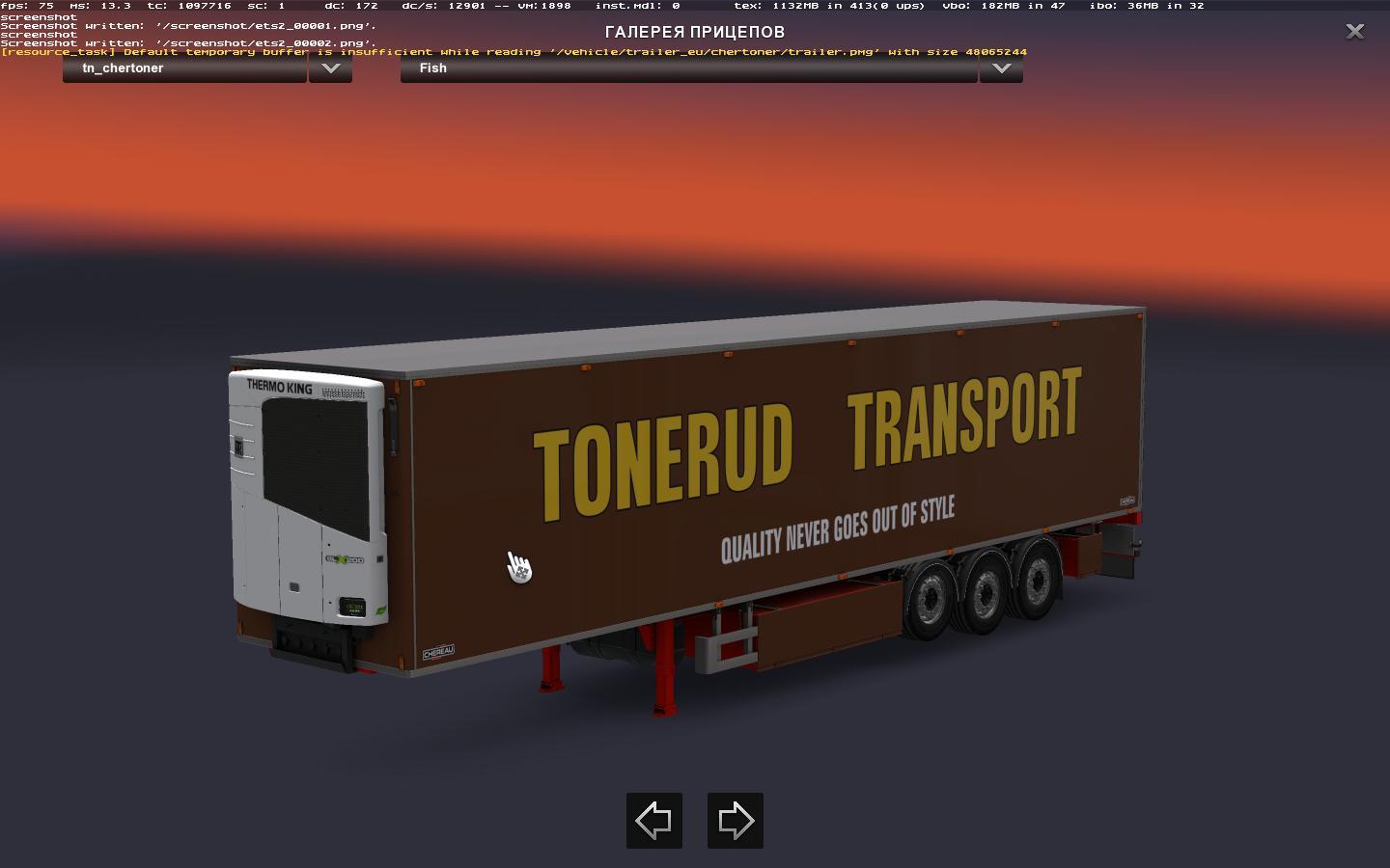 Scania R620 Tonerud + Trailer Chereau Tonerud (1.27) Scania R620 Tonerud + Trailer Chereau Tonerud (1.27)