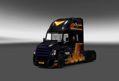 FREIGHTLINER INSPIRATION INFLAME skin v1.6