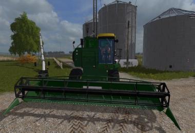 John Deere 8820 with header and trailer v1.0