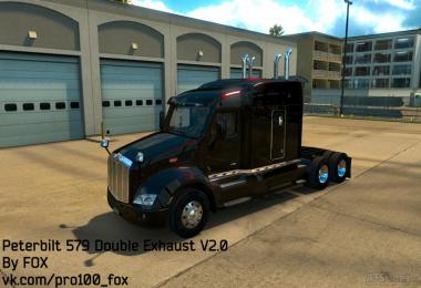 Peterbilt 579 Double Exhaust V2.0 SP/MP