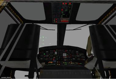 UH2D huey DEA Helicopter SkyCrane v1