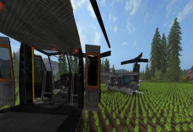 UH2D huey DEA Helicopter SkyCrane v1