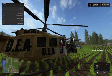 UH2D huey DEA Helicopter SkyCrane v1