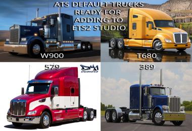 ATS Default Truck Models For ETS2 Studio v1.6