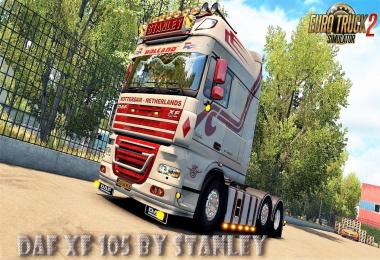 DAF XF 105 v1.6.1 by Stanley + Mega Skin Pack (1.27.x)