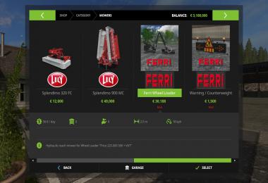 Ferri hydraulic reach mower v1.0