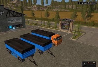 Kamaz 65117 and trailers v1.1