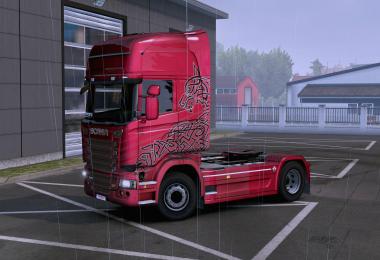 Paint Wolf Dark Transport Volvo FH16 2012 8x4 for all trucks
