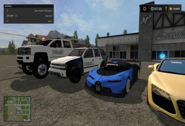 Police pack Farming simulator 17 v1.0