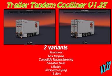 Trailer tandem coolliner 3 axles 1.27