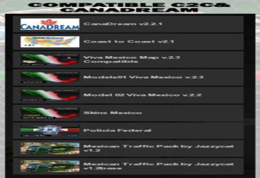 VIVA MEXICO MAP v2.3 (SINALOA) Compatible C2C & Canadream [1.6.X]