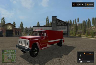 1972 Ford f600 Fire truck v1.0