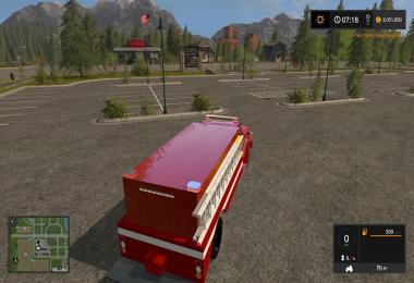 1972 Ford f600 Fire truck v1.0