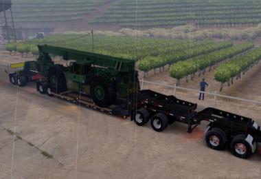 Long Oversized Trailer Magnitude 55l with a Load Reach Stacker