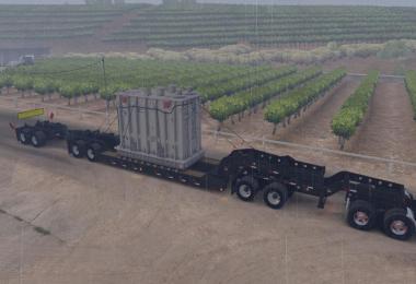 Long Oversized Trailer Magnitude 55l with a Load Transformer