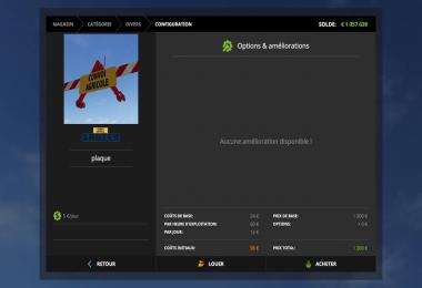 Plaque convoi agricole v2.0