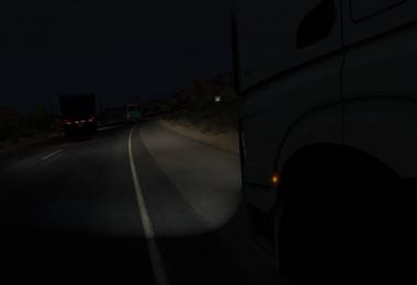 Realistic Headlight Range ATS v0.6