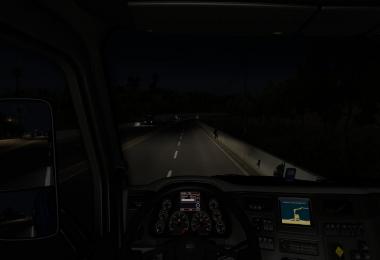 Realistic Headlight Range ATS v0.6
