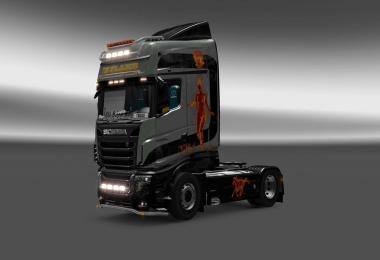 Scania R700 In Flame skin 1.27