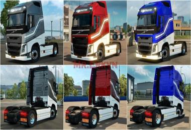 Volvo FH Metalic Paintable Holland Skin