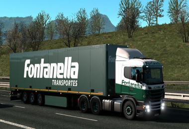 Skin Fontanella for Scania (RJL) + Trailer Schimitz Fontanella 1.28