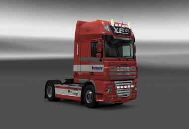 DAF XF 105 West Trans Line skin 1.28