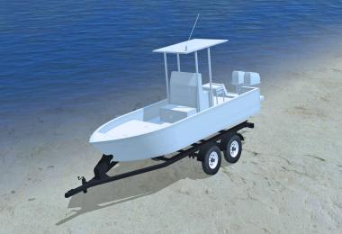 20FT Bay Boat & Trailer v1