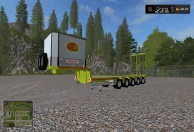 Holmer & Claas Mercedes Actros MP4 SLT + Dolls Trailer v1