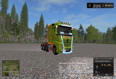 Holmer & Claas Mercedes Actros MP4 SLT + Dolls Trailer v1