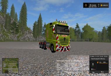 Holmer & Claas Mercedes Actros MP4 SLT + Dolls Trailer v1