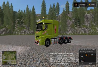 Holmer & Claas Mercedes Actros MP4 SLT + Dolls Trailer v1