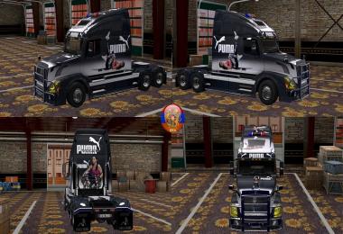 Volvo VNL670  Puma Combo Skin Packs v3 1.28.1.3s