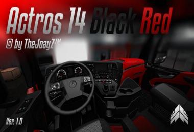 Actros 2014 Black Red Mod 1.28