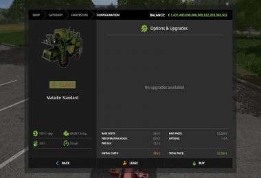 Claas Matador Pack FS2017 v1.0